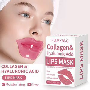 20pcs Pink Lip Mask Sheets – Moisturizing & Anti-Aging