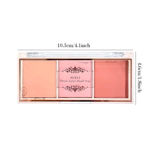HISYI Three-Color Natural Blush – Matte & Long-Lasting