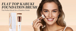 DUcare Foundation Brush Flat Top Kabuki Makeup Brushes Synthetic Hair Liquid Blending Mineral Powder Buffing Stippling Cosmetics