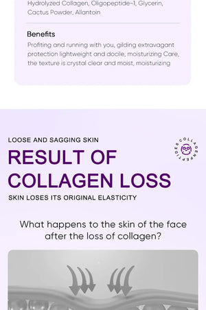 Collagen Anti Wrinkle Facial Mask Anti Aging Fade Fine Lines Firm Skin Moisturizing Brightening Smooth SkinCare Korean Cosmetics