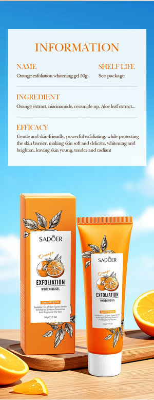 Orange Exfoliating Peeling Gel – Face Scrub & Blackhead Remover