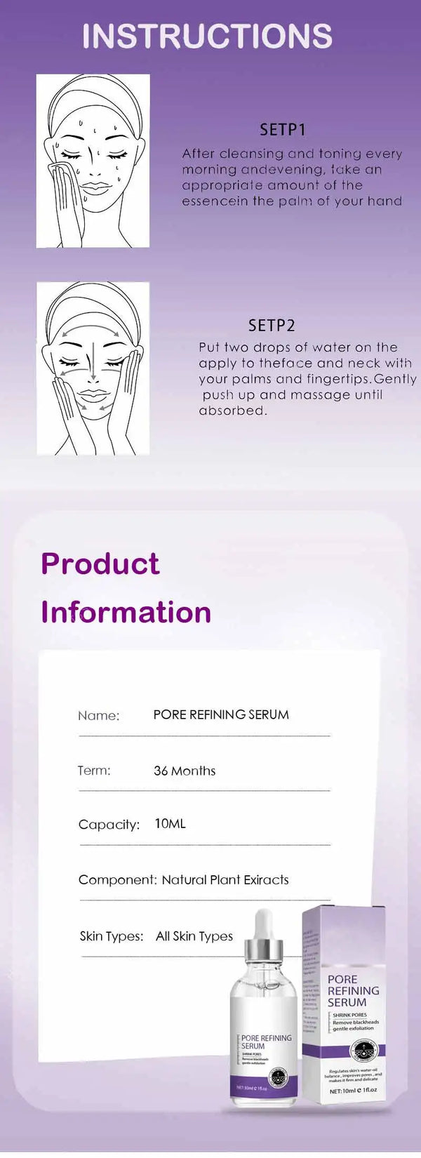 Pore Shrinking Serum – Tightening & Minimizing