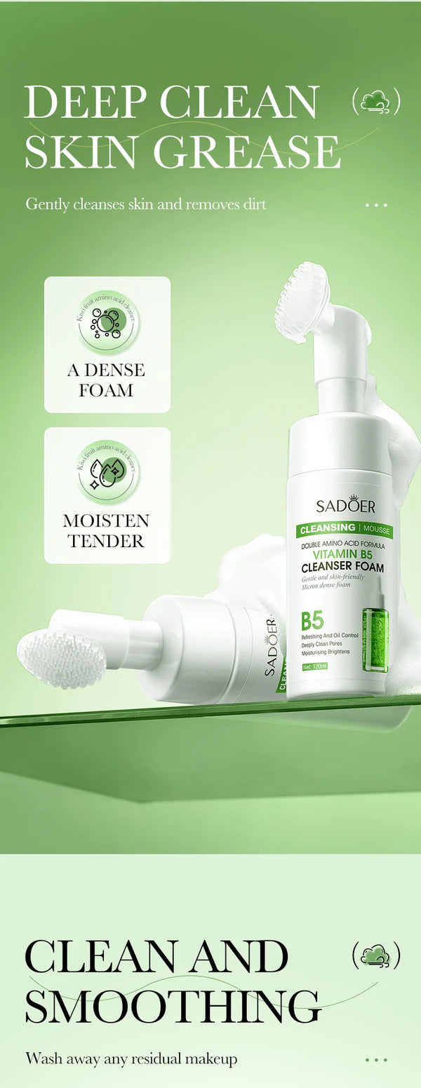 SAODER Q10 Vitamin C Facial Cleanser – Foaming Face Wash