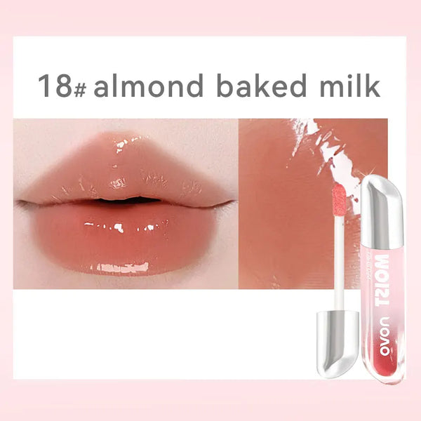 Long-lasting color lipstick, jelly texture lipstick, moisturizing, glossy lip balm, non-greasy, non-fading multi-color lipstick