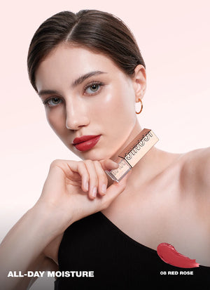Hydrating Satin Lipstick Long Lasting Moisturizing Nourishing Non Oily Plump Lips Gloss Smooth Formula Glowing Finish