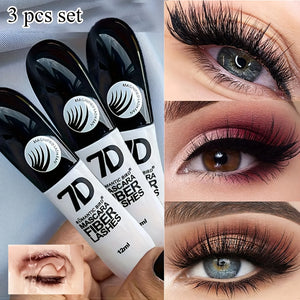 7D Fiber Mascara Set – Waterproof & Curling