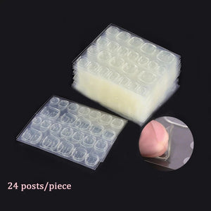 Double Side Nail Glue Sticker Adhesive Tabs for Fake Nails Supre Sticky Waterproof Breathable Nail Jelly Glue