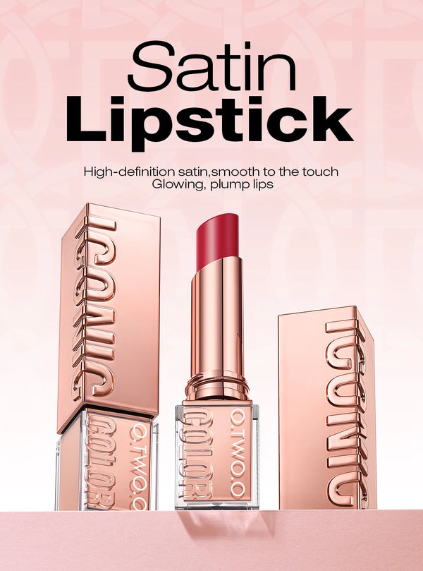 Hydrating Satin Lipstick Long Lasting Moisturizing Nourishing Non Oily Plump Lips Gloss Smooth Formula Glowing Finish