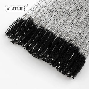 Crystal Mascara Wands – Eyelash & Eyebrow Brush Spoolies (5/50 pcs)