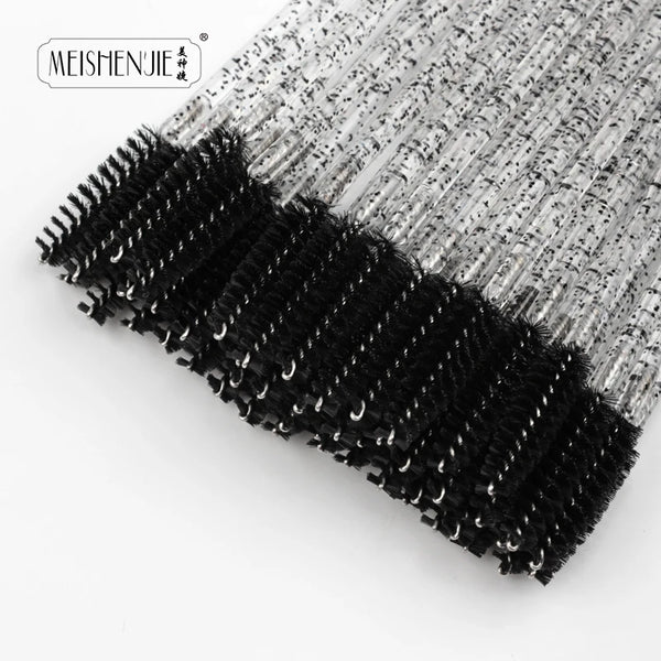Crystal Mascara Wands – Eyelash & Eyebrow Brush Spoolies (5/50 pcs)