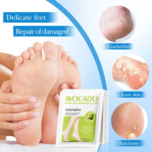 Avocado Foot Exfoliating Mask – Moisturizing Dead Skin Remover (1/3/5 Pairs)