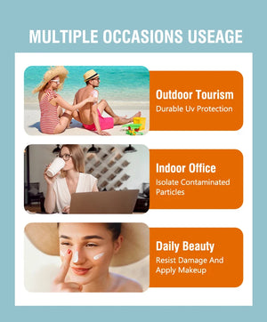 Sunscreen SPF90+ UV Radiation Protection Lsolation Whitening Moisturizing Brightening Face Body Arms Thighs Sunblock Skin Care