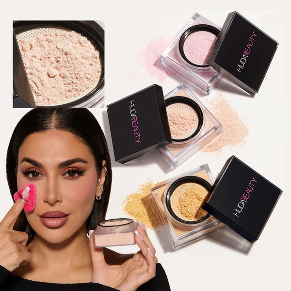 Huda Beauty Loose Baking Setting Powder Long Lasting Oil Control Natural Face Matte Waterproof BrighTening Loose Powder Makeup