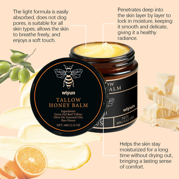 Tallow Honey Cream – Hydrating & Firming