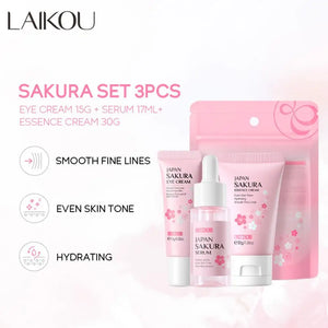 Sakura Skincare Set – Face Cream, Serum, Toner & More