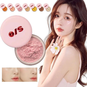 O/S Facial Loose Powder – Long-Lasting & Oil-Control Honey Powder