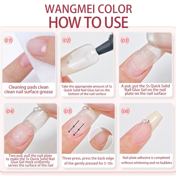 PERFECT COLOR,15ml,nail glue,nail stuff,press on nails,nail art,Quick Drying, Semi Solid, Long Lasting, No UV Light Needed
