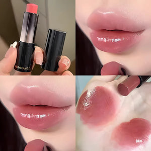 Lipstick red brown lipstick waterproof moisturizing mirror lipstick lip gloss natural long-lasting makeup Valentine's Day gift