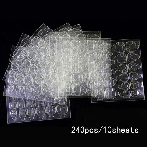 Double Side Nail Glue Sticker Adhesive Tabs for Fake Nails Supre Sticky Waterproof Breathable Nail Jelly Glue