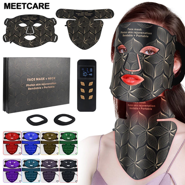 LED 8-Color Face & Neck Mask – Anti-Aging & Skin Tightening