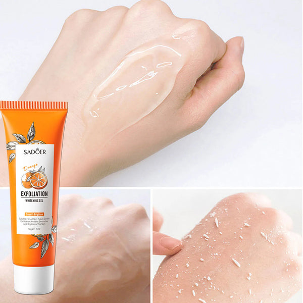 Orange Exfoliating Peeling Gel Facial Scrub Moisturizing Nourish Repair Scrubs Blackhead Removal Face Cleanser Korean Cosmetics