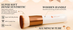 DUcare Foundation Brush Flat Top Kabuki Makeup Brushes Synthetic Hair Liquid Blending Mineral Powder Buffing Stippling Cosmetics