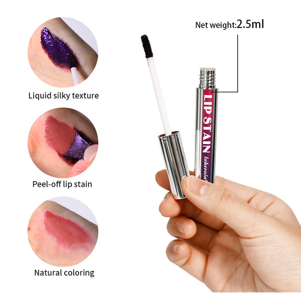 Peel-Off Long-Lasting Waterproof Lip Stain – Pink Tint