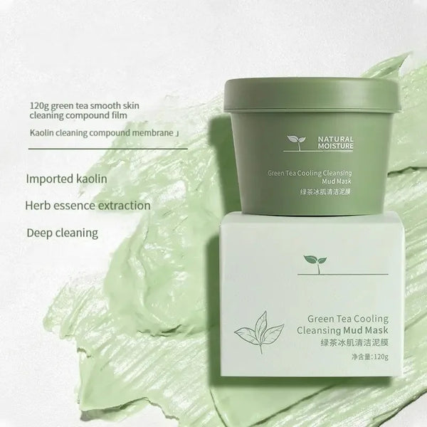 Green Tea Ice Mud Mask – Oil Control & Blackhead Removal