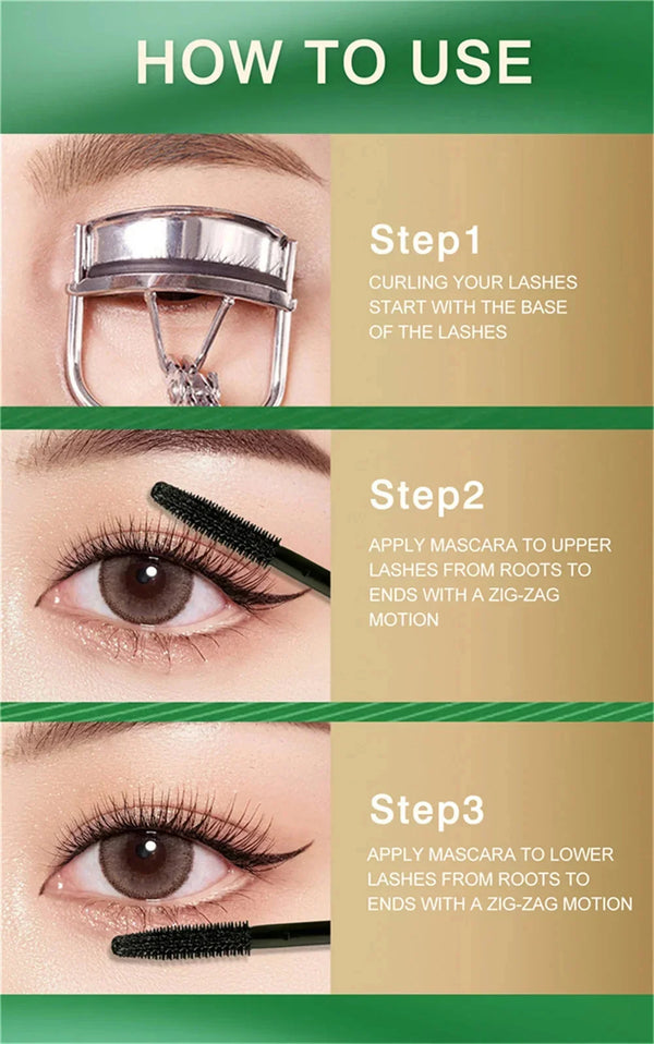 Lengthening Waterproof Mascara – Silky Black Lashes