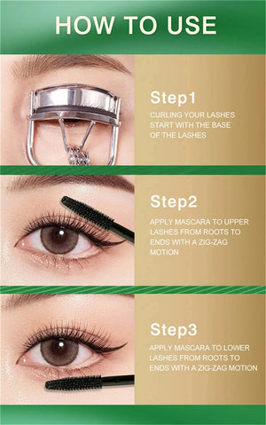 Eyelashes Lengthening Mascara Waterproof Long Lasting Silky Lash Black Eyelashes Extension Make Up Beauty Eye Korean Cosmetic