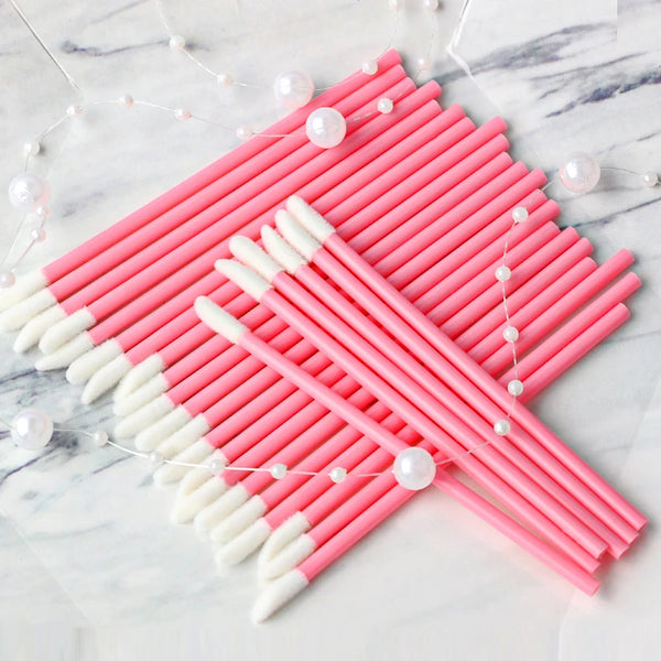 5/100 Pcs Lip Brush Eyelash Makeups Lip Glossy Microbrush Lash Extension Lipstick Set Cosmetic beauty Tools