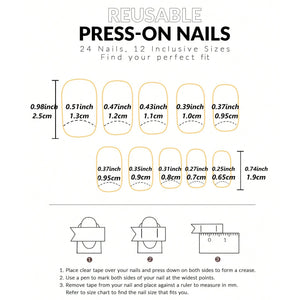 24PCS Halloween Mummy Design Fake Nails Short Square Fake Nails Cute Pressing Nails Full Coverage Halloween Nails