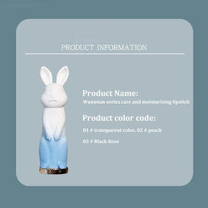 Cute Rabbit Color-Changing Moisturizing Lip Balm – 4 Shades