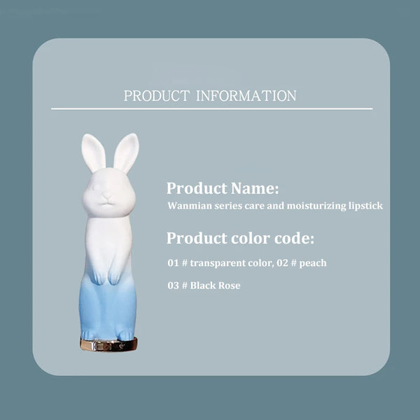 Cute Rabbit Color-Changing Moisturizing Lip Balm – 4 Shades