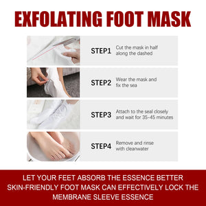 Fruit Acid Foot Exfoliating Mask – 5 Pairs Moisturizing Dead Skin Remover