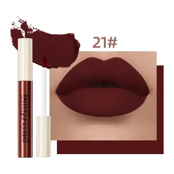 12-Color Waterproof Lipstick – Long-Lasting & Vivid