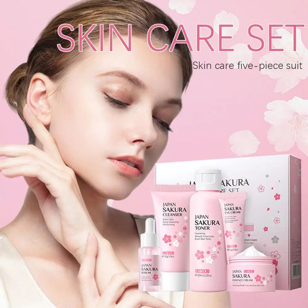 Sakura Skincare Set – Face Cream, Serum, Toner & More