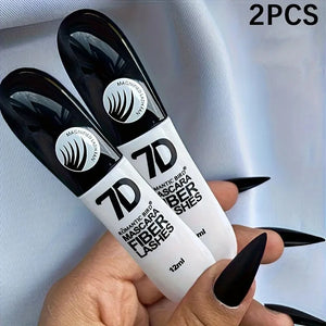 1/2/3PCS 7D Fiber Mascara Set Waterproof Durable Curling Mascara Sweatproof Anti-smudge Slimming Base Mascara for all skin types