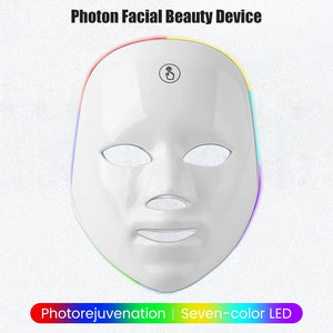 Rechargeable 7-Color LED Facial Mask – Skin Rejuvenation & Lifting