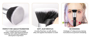 DUcare Foundation Brush Flat Top Kabuki Makeup Brushes Synthetic Hair Liquid Blending Mineral Powder Buffing Stippling Cosmetics