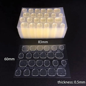 Double Side Nail Glue Sticker Adhesive Tabs for Fake Nails Supre Sticky Waterproof Breathable Nail Jelly Glue