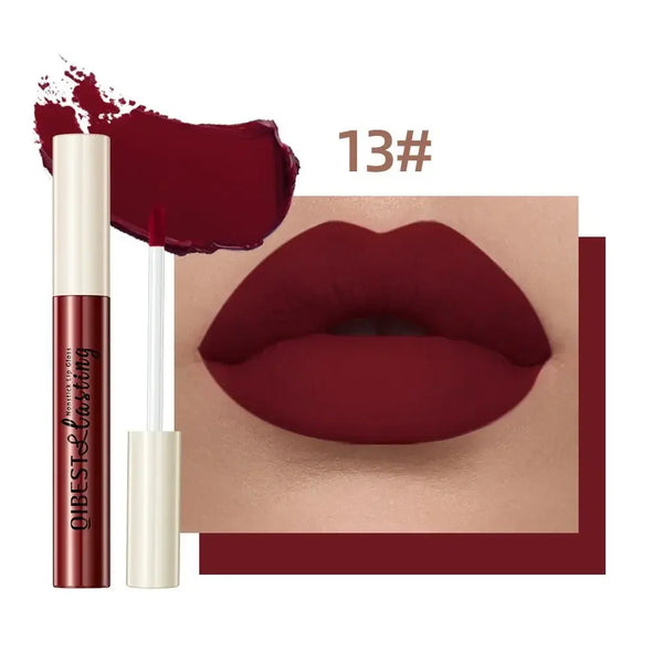 12-Color Waterproof Lipstick – Long-Lasting & Vivid