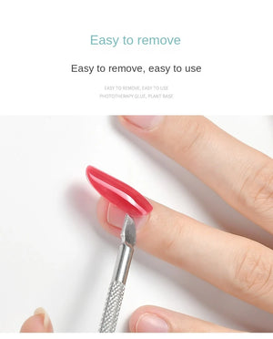Strong Nail Glue for Acrylic Nail Tips-Fake, Brush On, Quick Dry, Easy Application Durable & Long-Lasting Fast Glue False Nails
