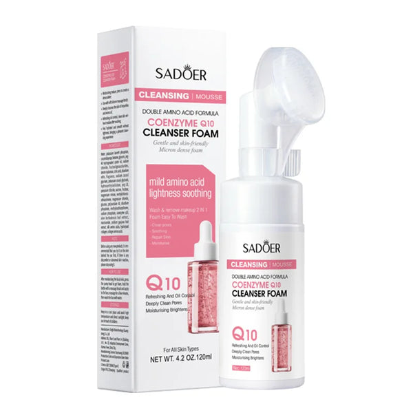 SAODER Q10 Vitamin C Facial Cleanser – Foaming Face Wash