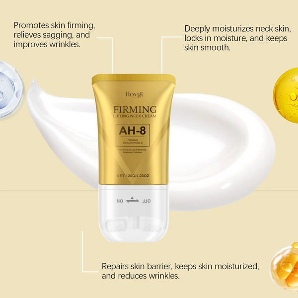 AH-8 Neck Firming Cream with Roller – Lifting & Moisturizing