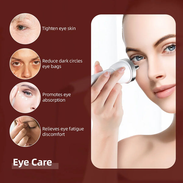 Professional Ultrasound Facial & Eye Beauty Machine: High-Frequency Anti-Aging SPA Device