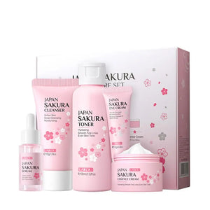 Sakura Skincare Set – Face Cream, Serum, Toner & More