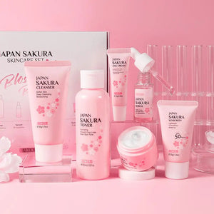 6pcs Sakura Face & Skin Care Set with Gift Box