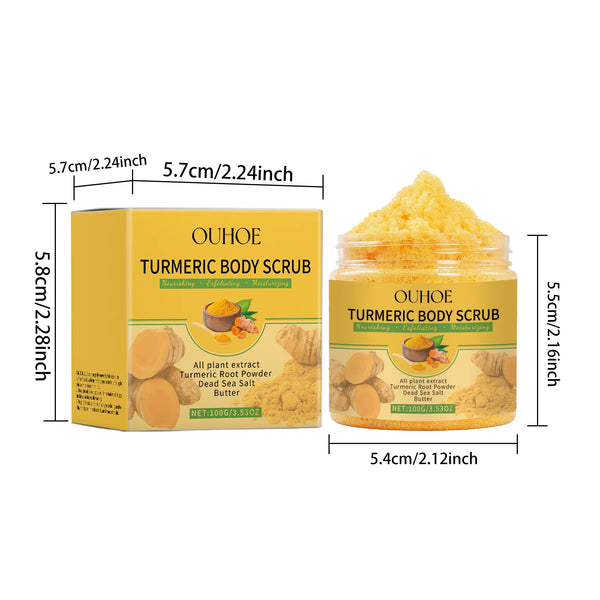 Turmeric Body Scrub – Gentle Exfoliating & Brightening