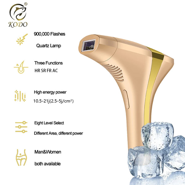 KODO 2026: 4-in-1 Ice Cooling Permanent IPL Laser Hair Remover